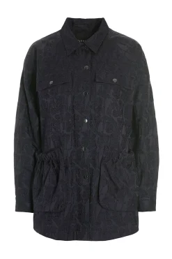 Jakker & Blazere<BITTE KAI RAND Jacquard stretch jakke BLACK