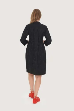 Kjoler<BITTE KAI RAND Jacquard stretch kjole BLACK