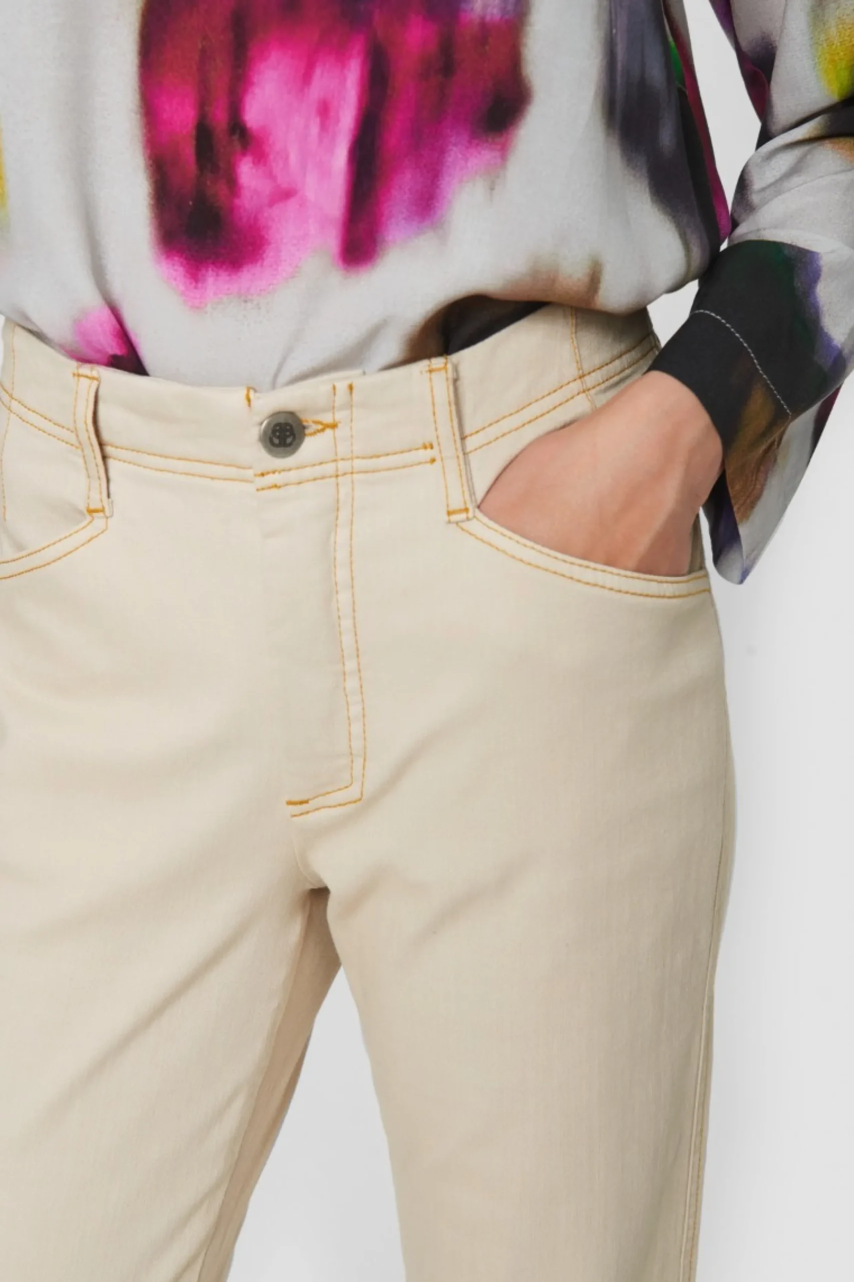 Bukser | Bukser<BITTE KAI RAND Jinzu stretch bootcut jeans BLACK
