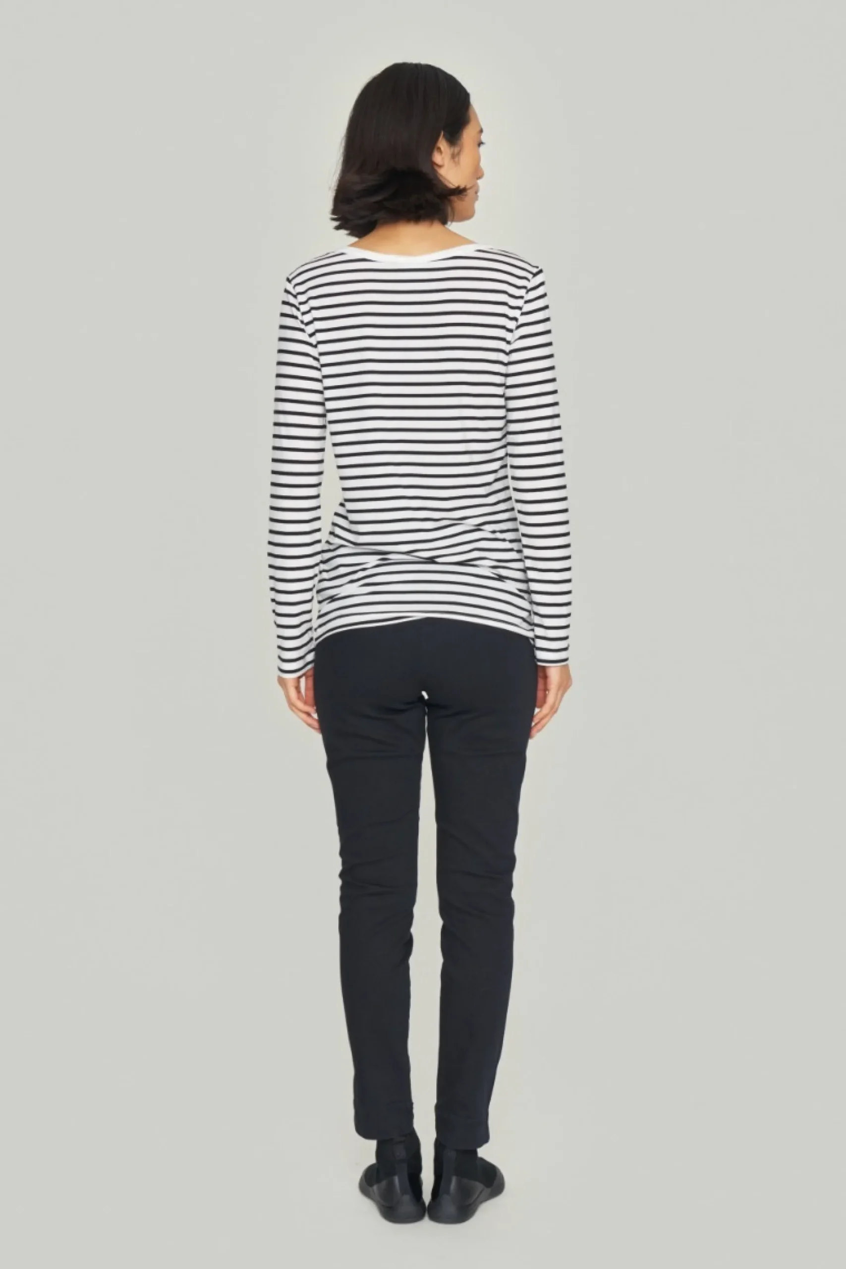 Bukser | Bukser<BITTE KAI RAND Jinzu stretch smalle bukser WASHEDBLACK