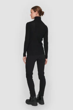 Bukser | Bukser<BITTE KAI RAND Jinzu stretch smalle bukser BLACK
