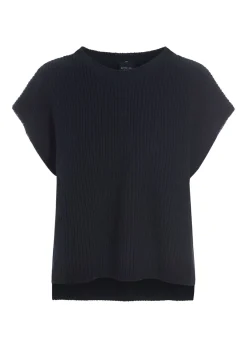 Bluser | Strik<BITTE KAI RAND Kareshi bluse med rund hals BLACK