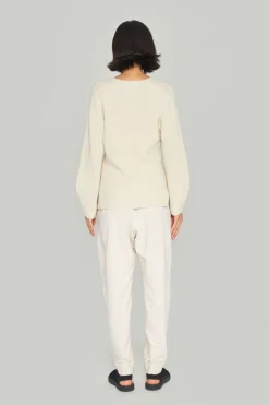 Bluser | Strik<BITTE KAI RAND Kareshi bluse med v-hals IVORY