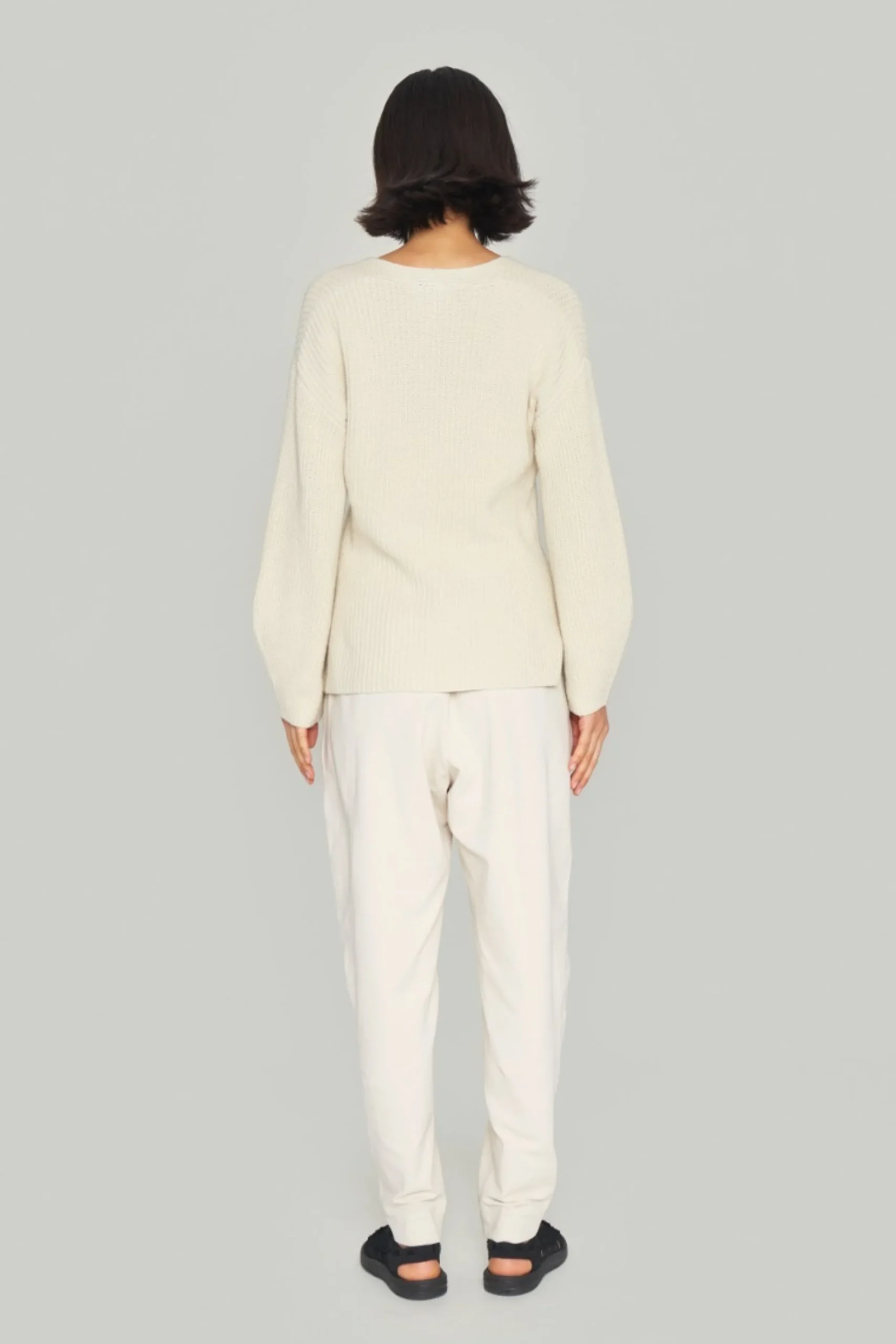Bluser | Strik<BITTE KAI RAND Kareshi bluse med v-hals IVORY