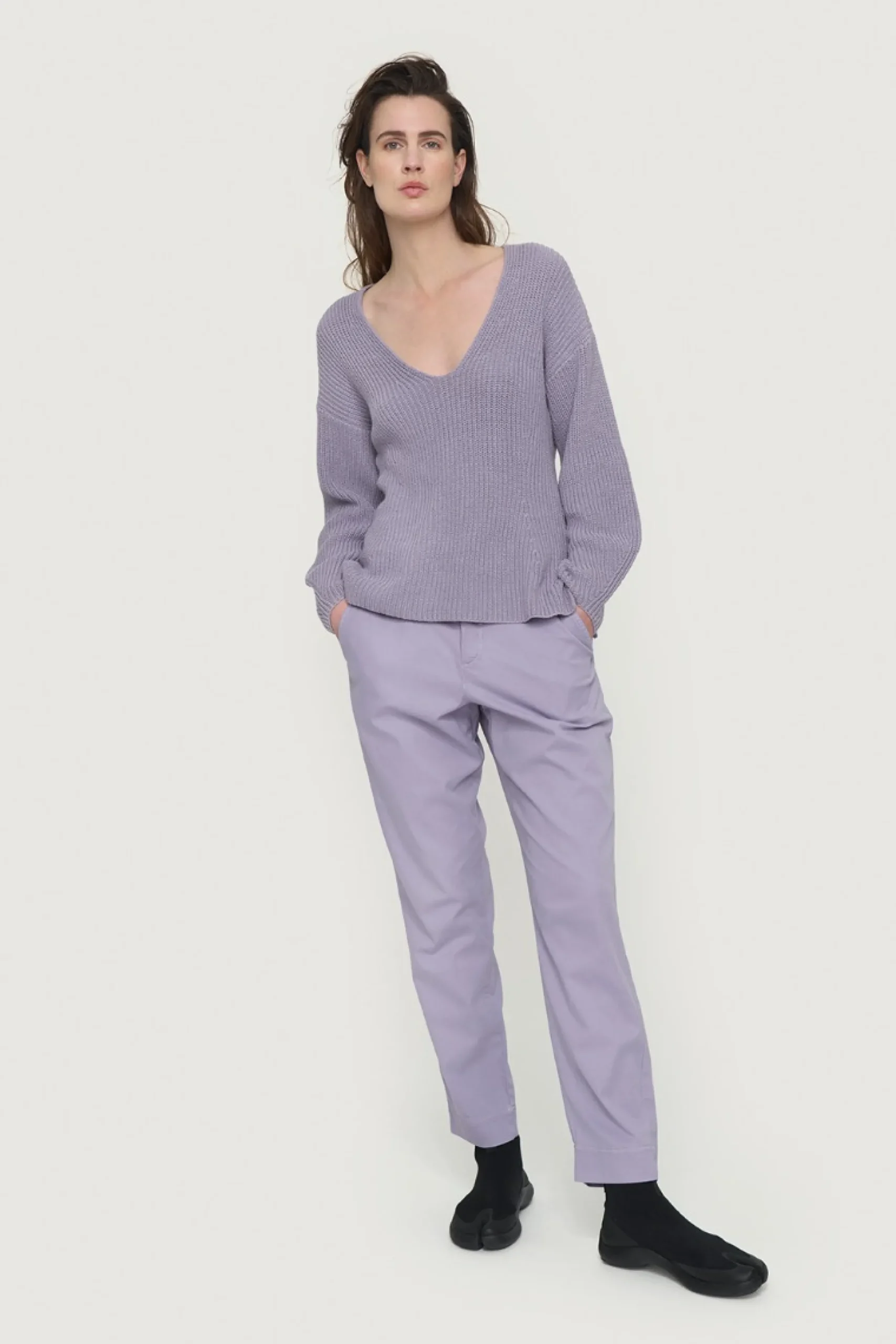 Bluser | Strik<BITTE KAI RAND Kareshi bluse med v-hals IVORY