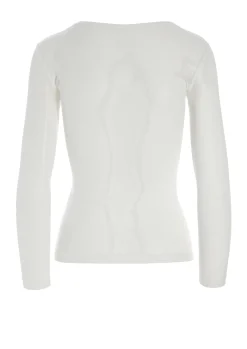 T-shirts & Toppe<BITTE KAI RAND KRAKA SILK MESH T-SHIRT SILKWHITE