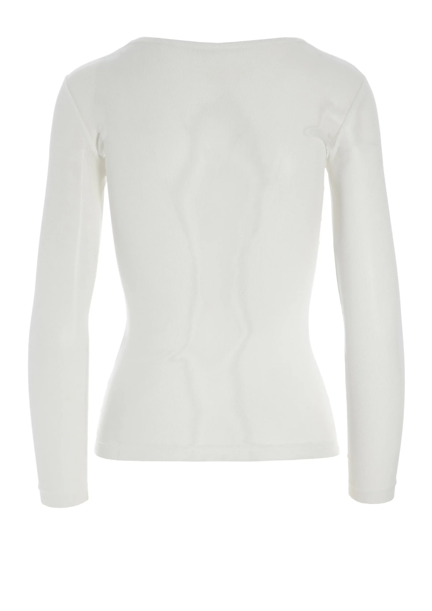 T-shirts & Toppe<BITTE KAI RAND KRAKA SILK MESH T-SHIRT SILKWHITE