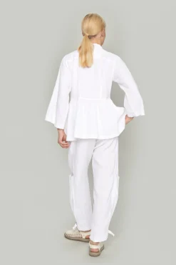 Bukser | Bukser<BITTE KAI RAND Lazy linen bukser med spænde BLACK
