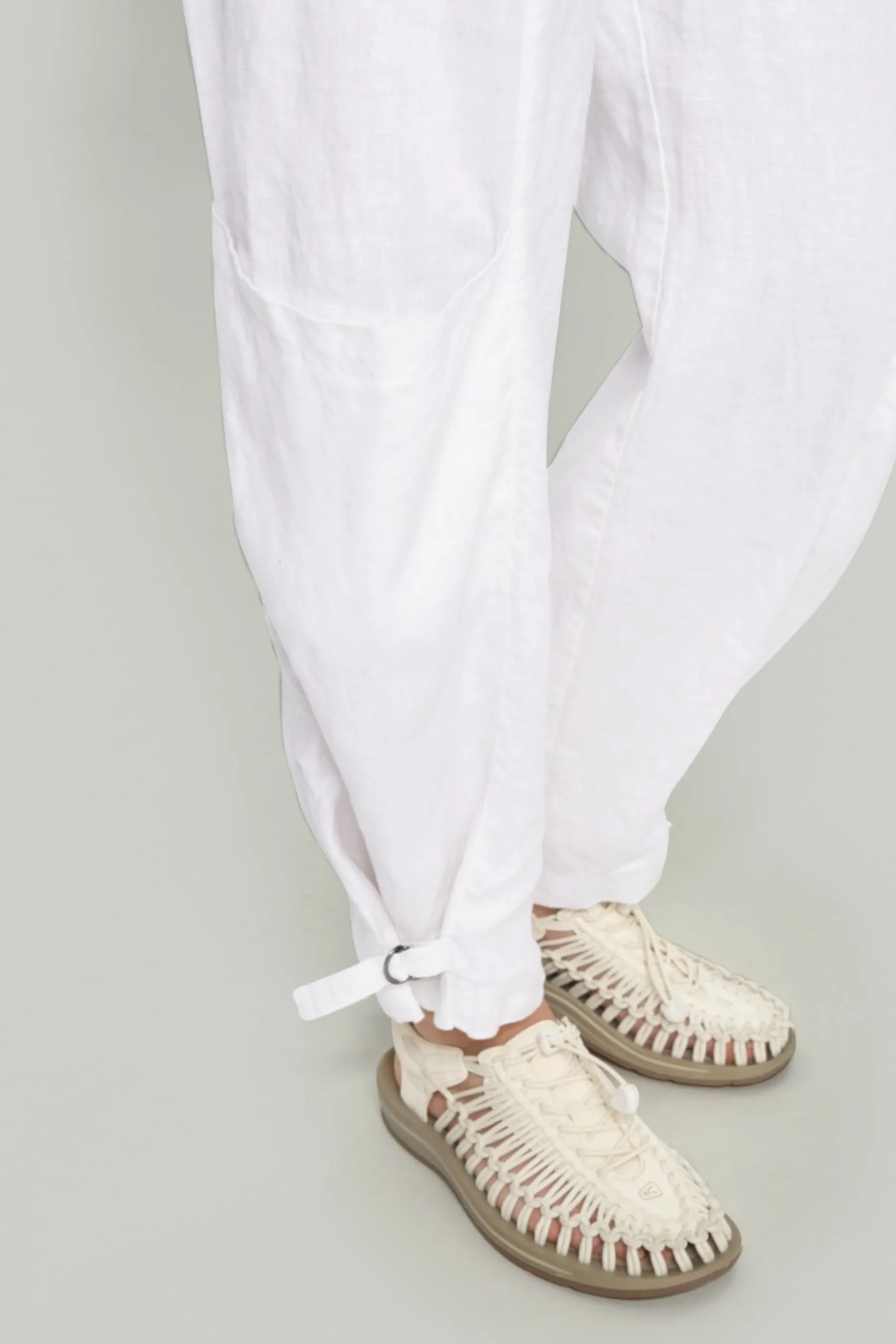Bukser | Bukser<BITTE KAI RAND Lazy linen bukser med spænde BLACK