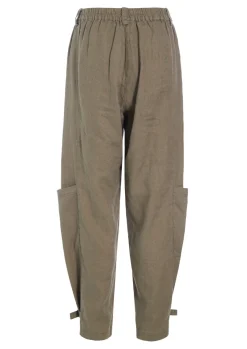 Bukser | Bukser<BITTE KAI RAND Lazy linen bukser med spænde BLACK