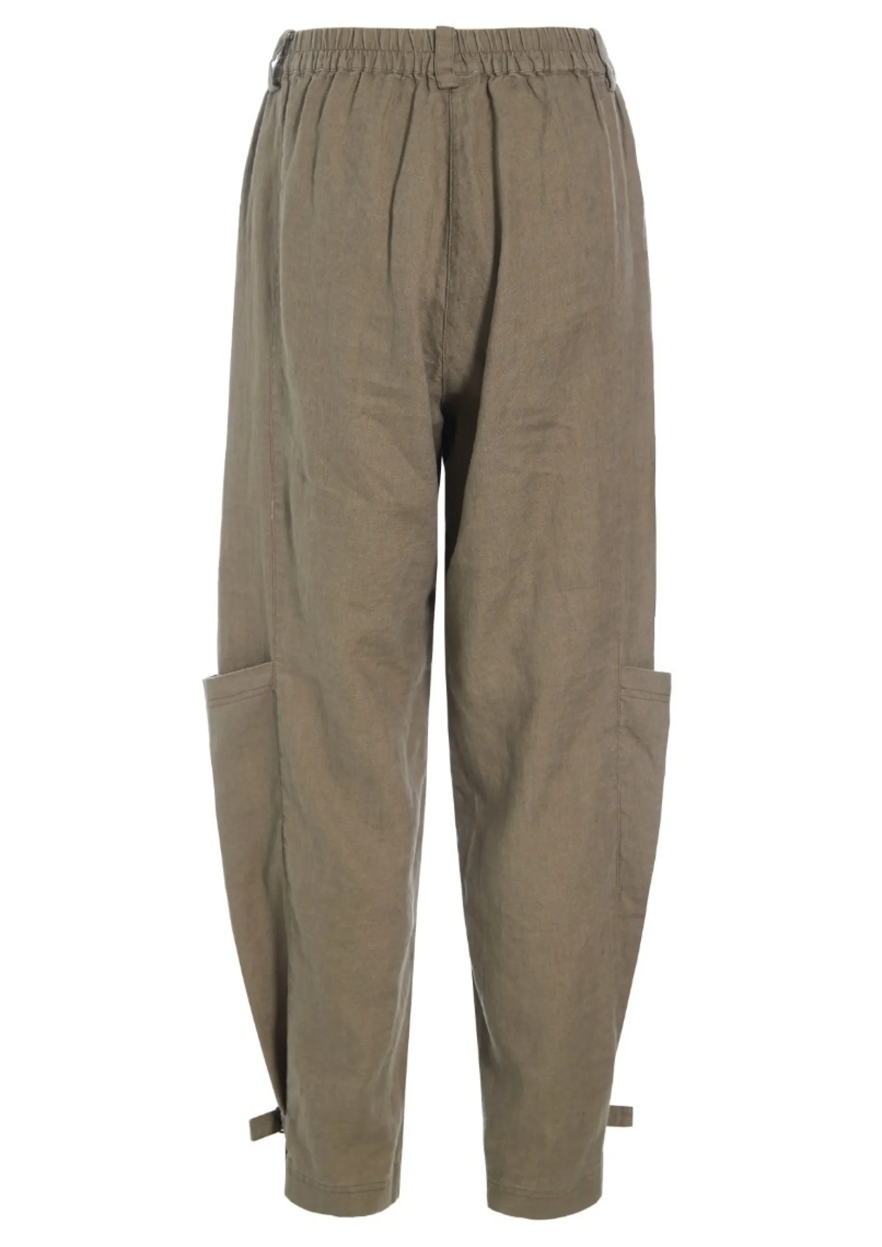 Bukser | Bukser<BITTE KAI RAND Lazy linen bukser med spænde BLACK
