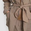 Jakker & Blazere<BITTE KAI RAND Lazy linen jakke med sten BLACK/IVORYCHANGEANT