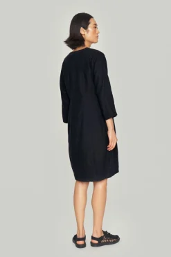 Kjoler<BITTE KAI RAND Lazy linen kjole BLACK