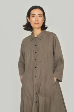 Kjoler<BITTE KAI RAND Lazy linen kjole BLACK