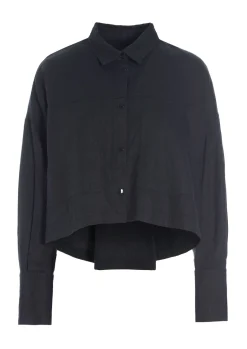 Jakker & Blazere<BITTE KAI RAND Lazy linen kort jakke BLACK