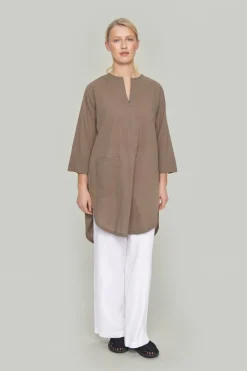 Bukser | Bukser<BITTE KAI RAND Lazy linen lige bukser BLACK