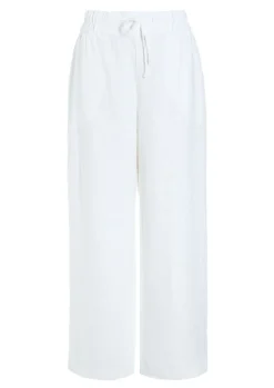 Bukser | Bukser<BITTE KAI RAND Lazy linen lige bukser BLACK