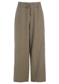 Bukser | Bukser<BITTE KAI RAND Lazy linen lige bukser BLACK
