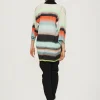 Jakker & Blazere<BITTE KAI RAND Liquorice stripe kimono jakke LIQUORICESTRIPE