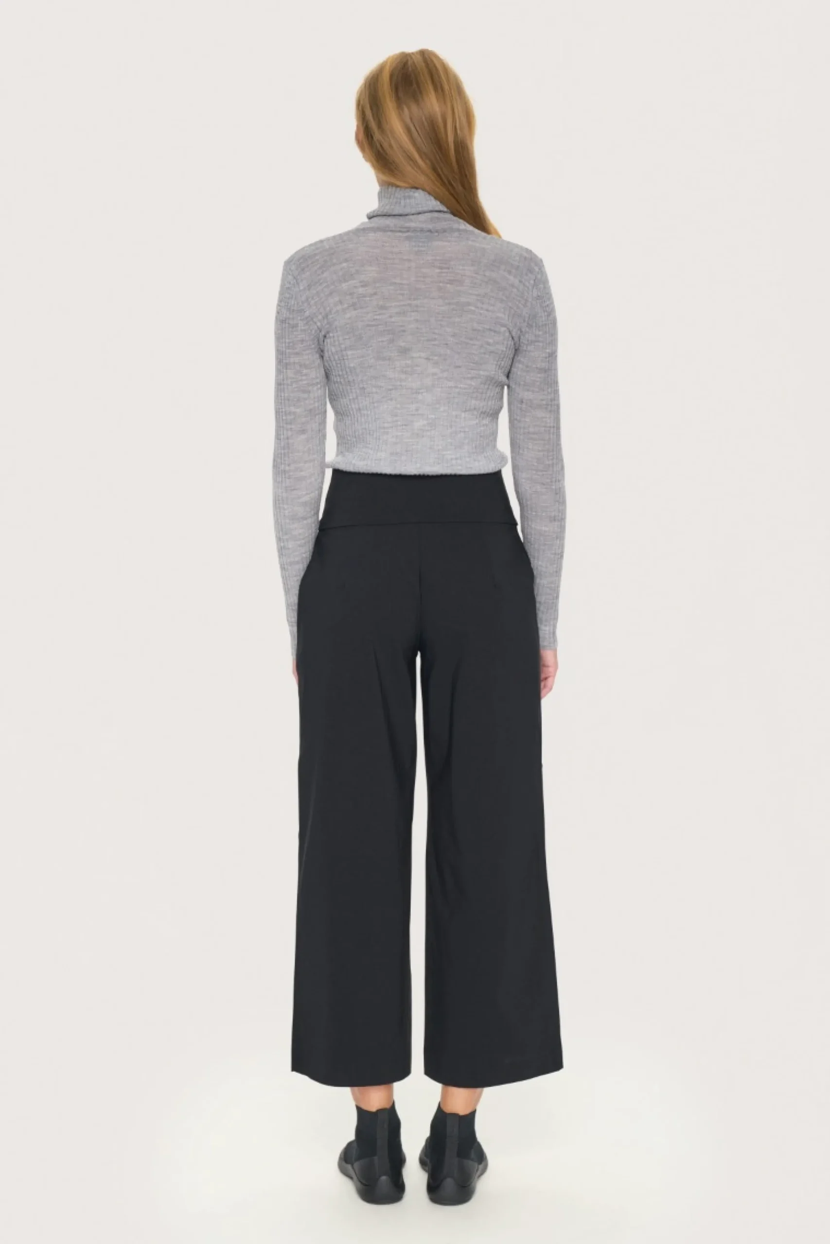 Bukser | Bukser<BITTE KAI RAND Magic stretch culotte bukser BLACK