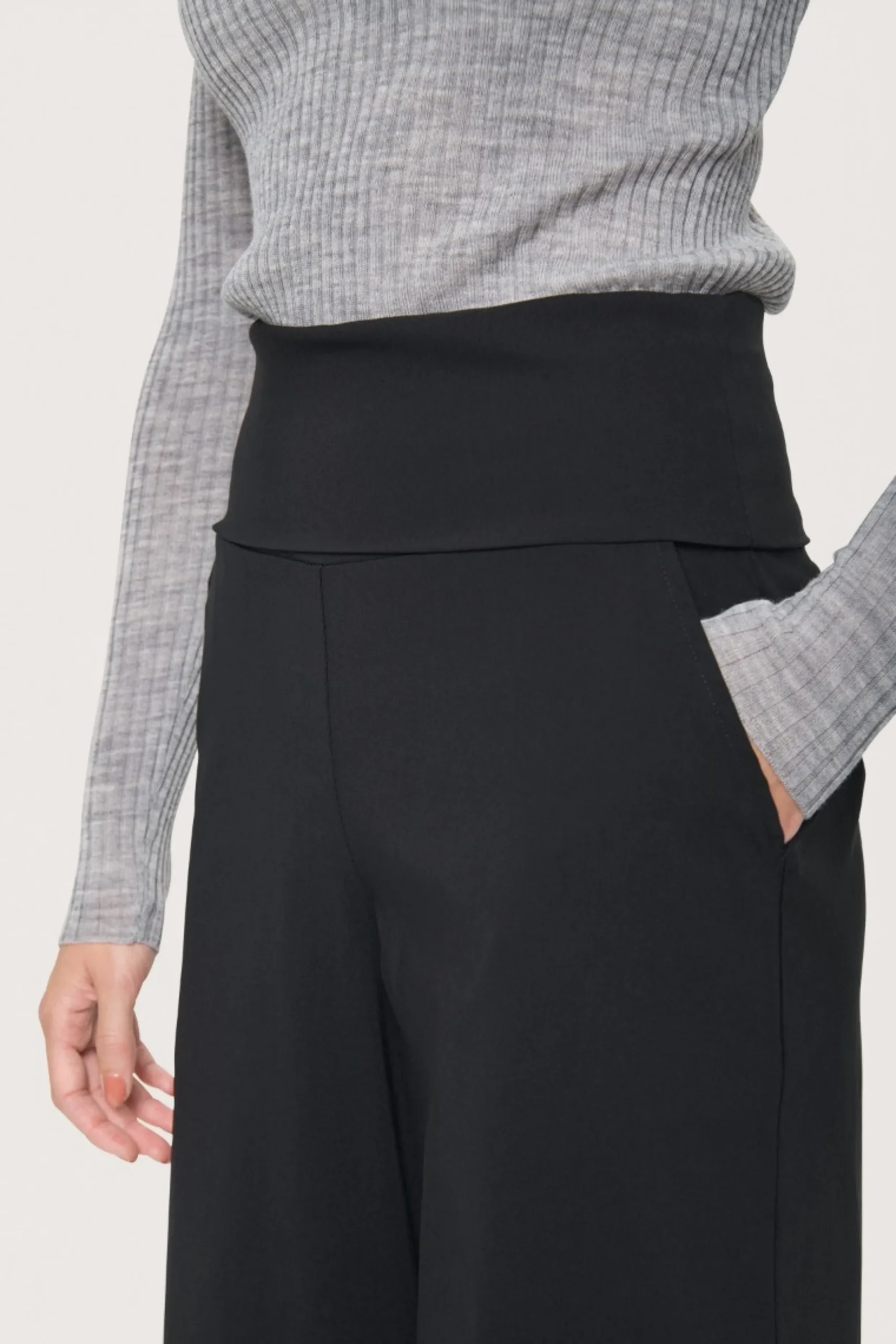 Bukser | Bukser<BITTE KAI RAND Magic stretch culotte bukser BLACK
