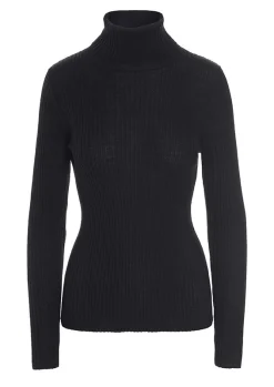 Bluser | Strik<BITTE KAI RAND New wool rullekrave sweater BLACK