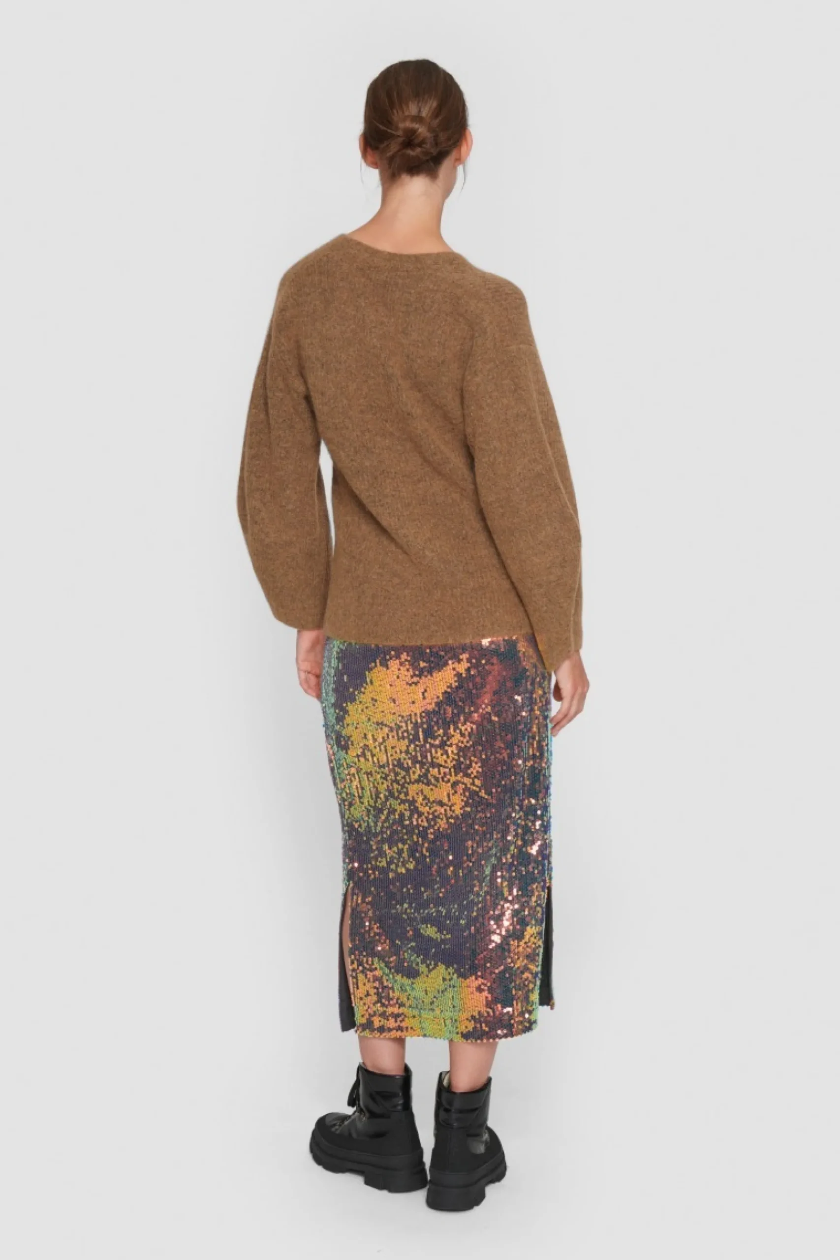 Nederdele<BITTE KAI RAND Oiled sequin nederdel SUNSETSEQUIN