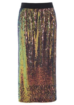 Nederdele<BITTE KAI RAND Oiled sequin nederdel SUNSETSEQUIN