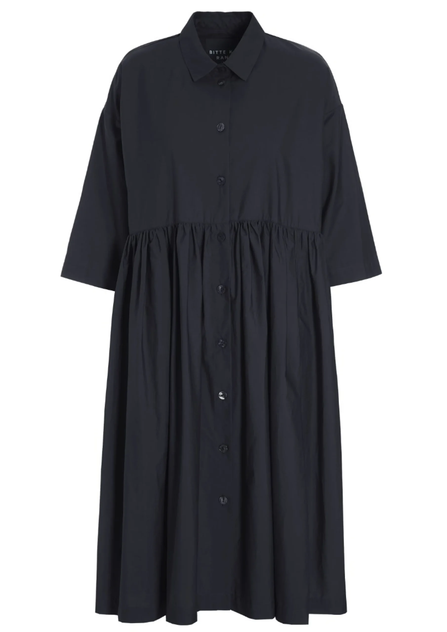 Kjoler<BITTE KAI RAND Paper poplin kjole BLACK