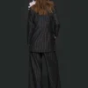 Jakker & Blazere<BITTE KAI RAND Pinstripe jersey blazer jakke BLACKPINSTRIPE