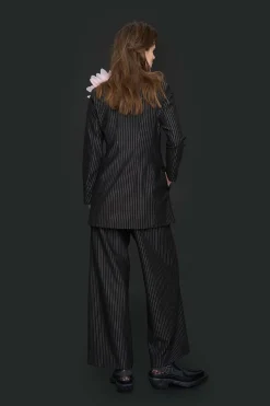 Jakker & Blazere<BITTE KAI RAND Pinstripe jersey blazer jakke BLACKPINSTRIPE