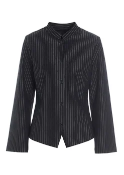 Jakker & Blazere<BITTE KAI RAND Pinstripe jersey jakke BLACKPINSTRIPE