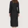 Kjoler<BITTE KAI RAND Pinstripe jersey lang kjole BLACKPINSTRIPE