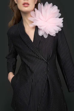 Bukser | Bukser<BITTE KAI RAND Pinstripe jersey vide bukser BLACKPINSTRIPE