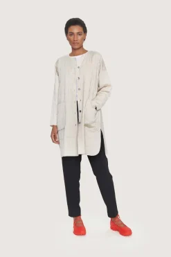 Jakker & Blazere<BITTE KAI RAND Quilt lang jakke BLACK