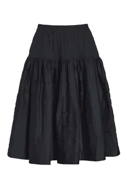 Nederdele<BITTE KAI RAND Quilt nederdel BLACK