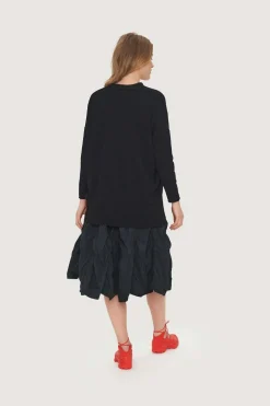 Bluser | Strik<BITTE KAI RAND Saku bluse med v-hals BLACK