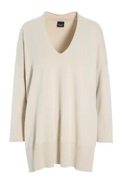 Bluser | Strik<BITTE KAI RAND Saku bluse med v-hals BLACK