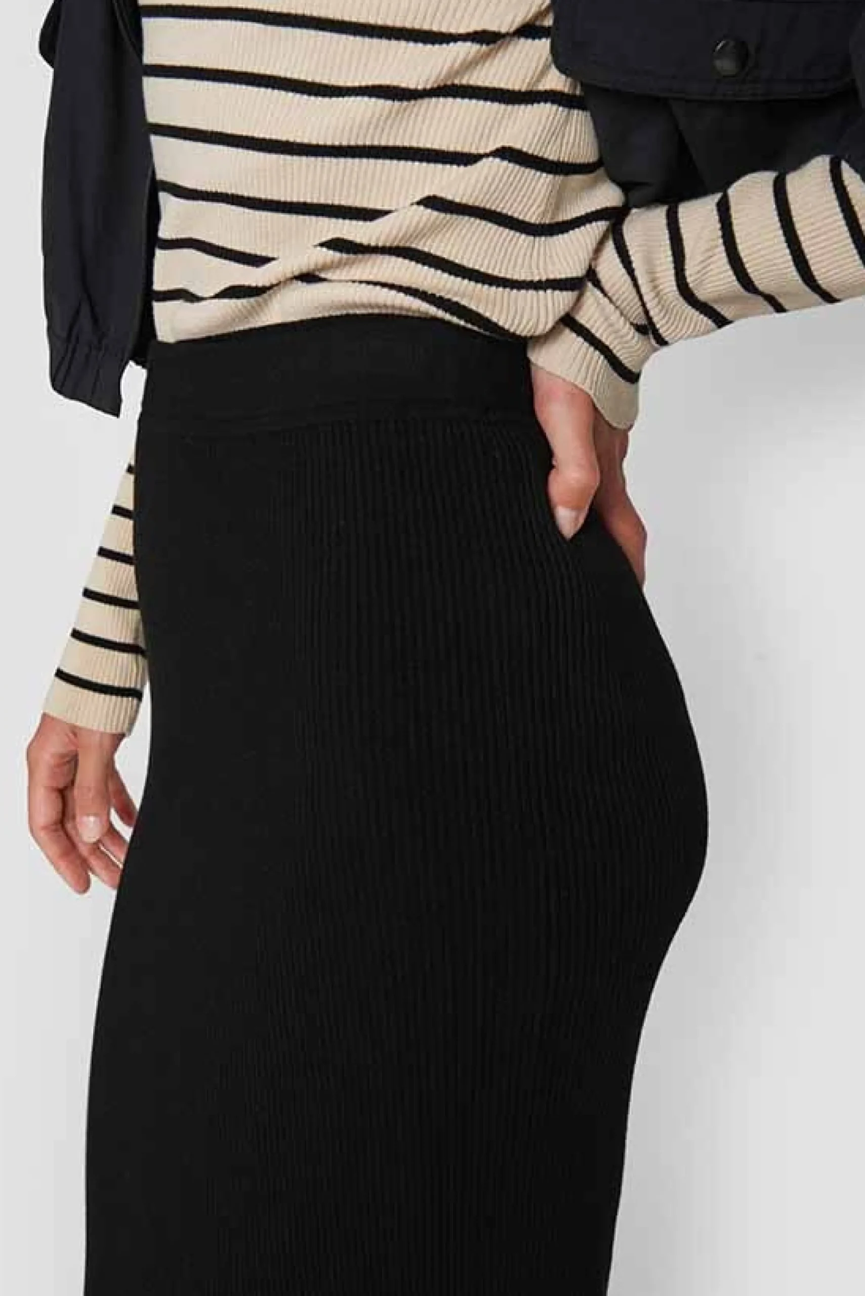 Nederdele<BITTE KAI RAND Saku knit nederdel GREYMELANGE