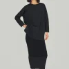 Bluser | Strik<BITTE KAI RAND Saku lang bluse BLACK