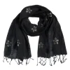 Accessories<BITTE KAI RAND Silver lotus tørklæde BLACKLOTUS
