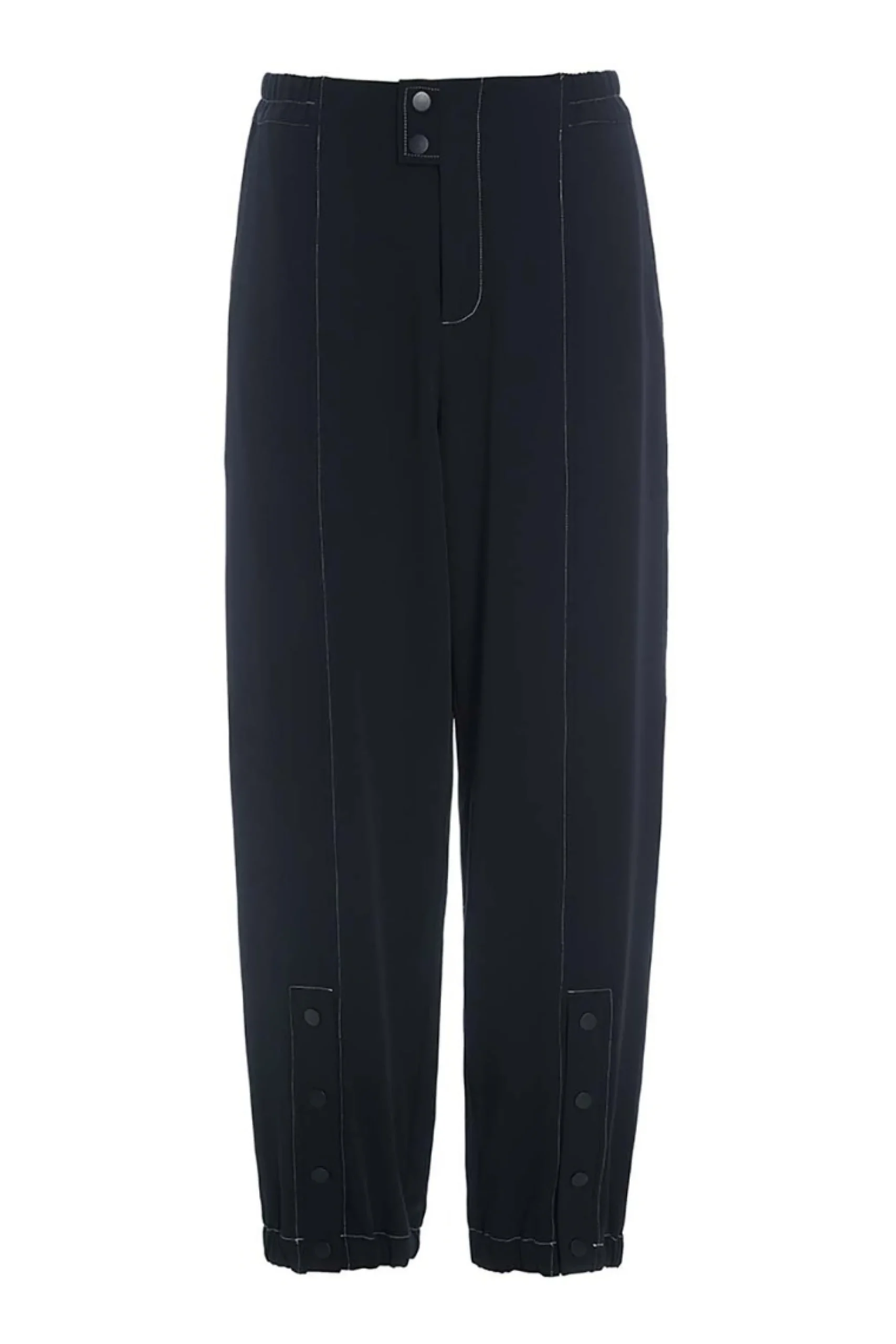 Bukser | Bukser<BITTE KAI RAND Tokyo twill elastik bukser BLACK