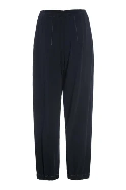 Bukser | Bukser<BITTE KAI RAND Tokyo twill elastik bukser BLACK