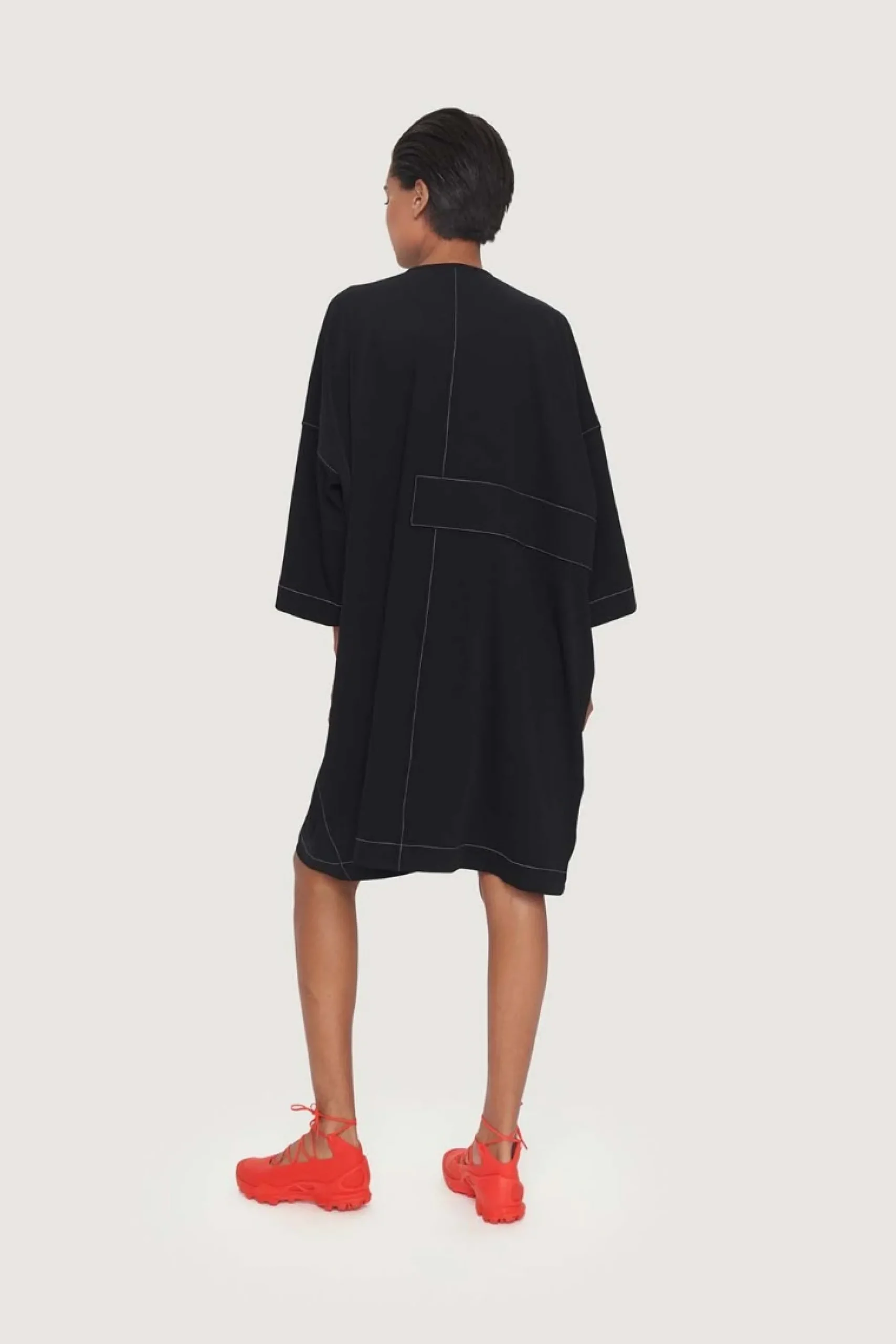 Kjoler<BITTE KAI RAND Tokyo twill skjortekjole BLACK