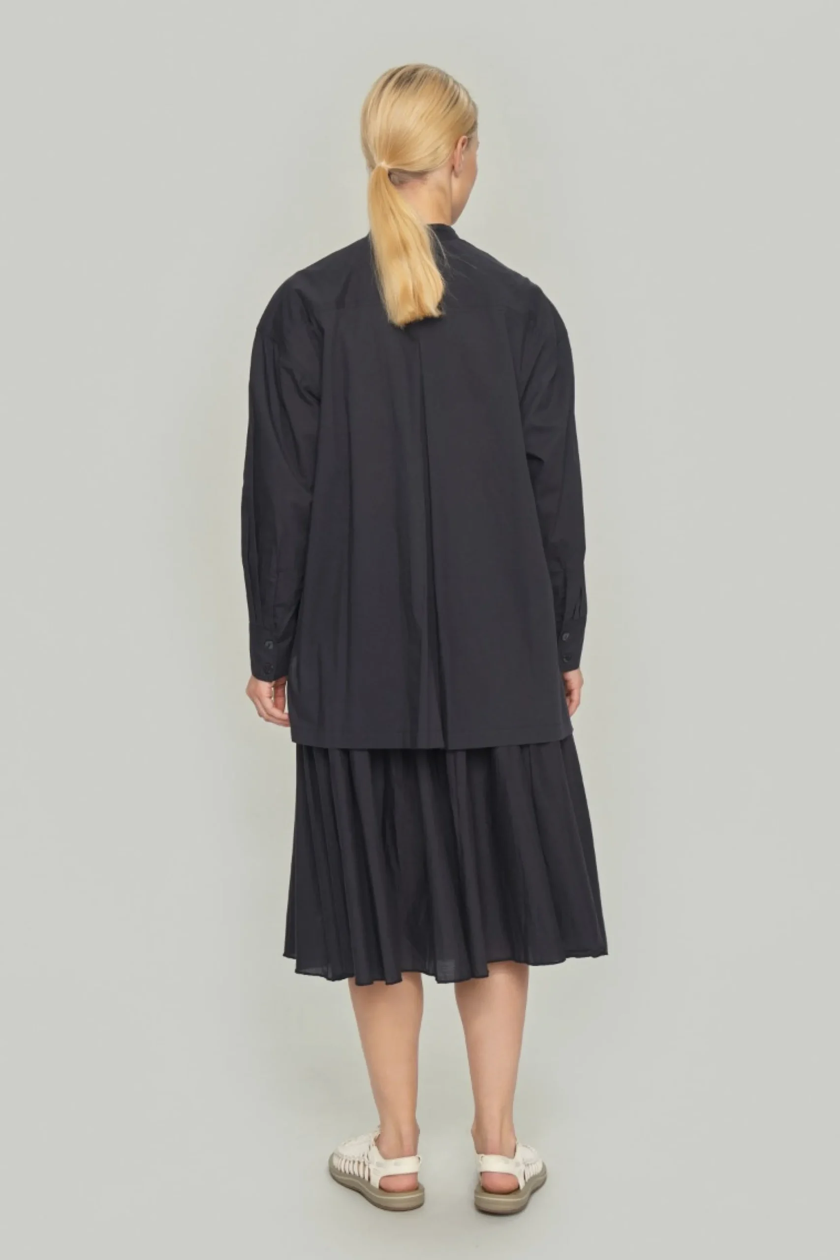 Nederdele<BITTE KAI RAND Vellum voile nederdel BLACK