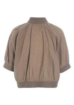 Jakker & Blazere<BITTE KAI RAND Vellum voile skjorte jakke BLACK