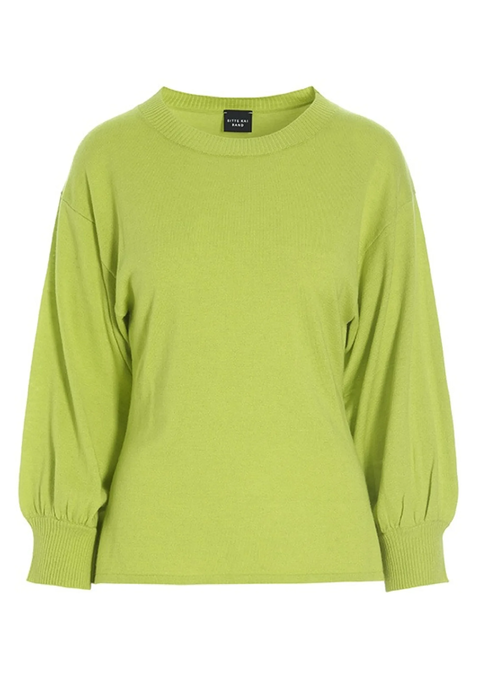 Bluser | Strik<BITTE KAI RAND Wakasu wool blend bluse med 3/4 ærme CARAMEL