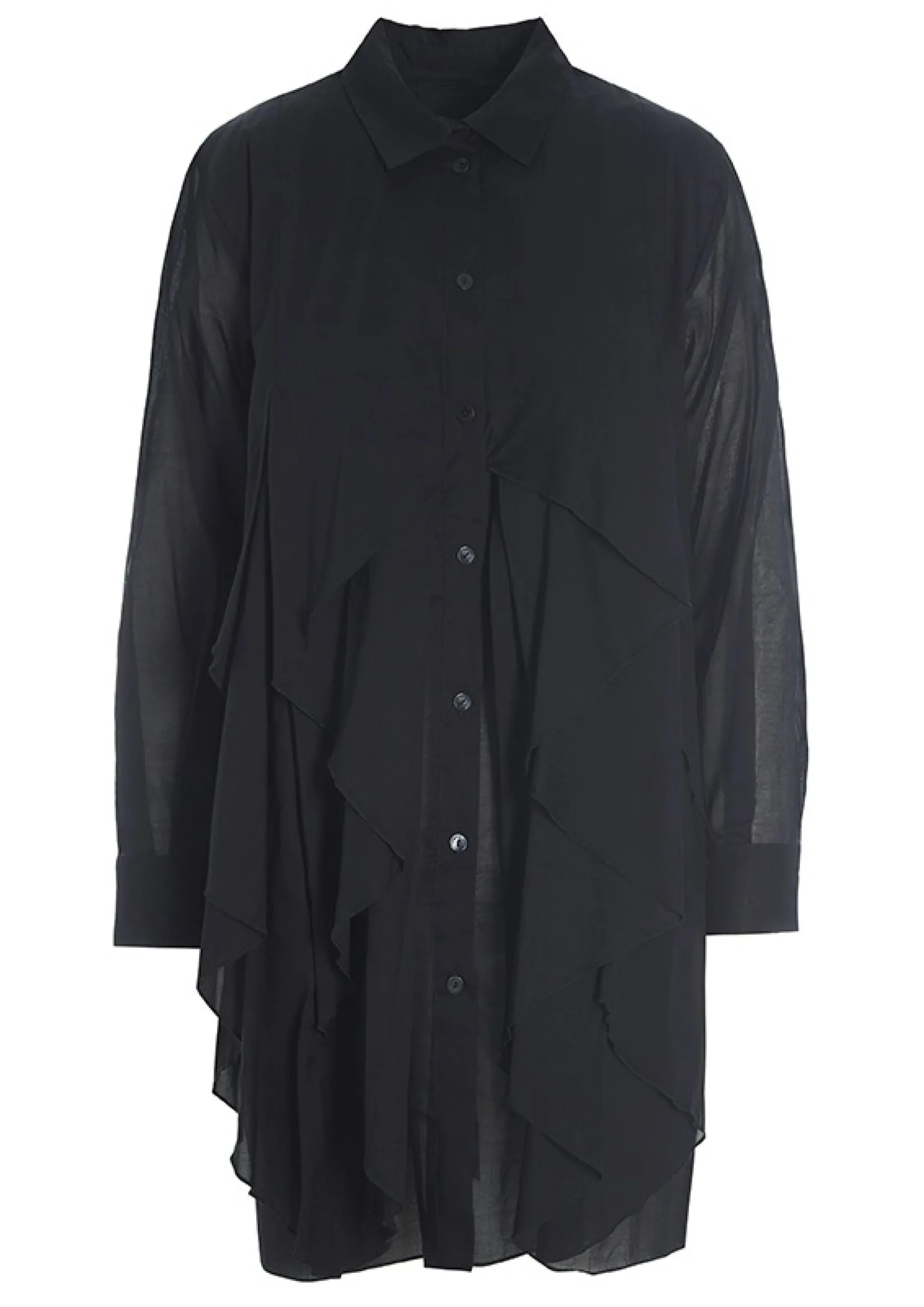 Skjorter<BITTE KAI RAND Washi voile origami skjorte BLACK